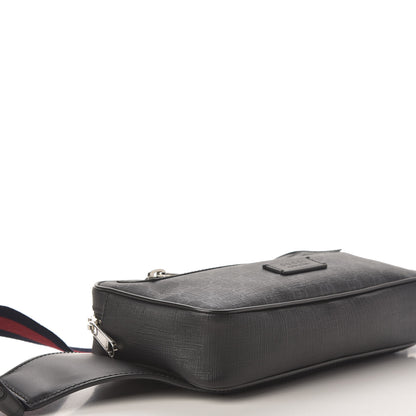 Gucci Soft GG Supreme Monogram Web Belt Bag Black Grey 6 of 12