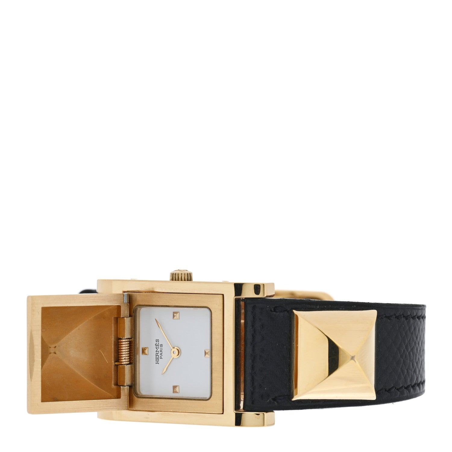 Hermes Stainless Steel Epsom 23mm Medor Quartz Watch Noir 2 of 5