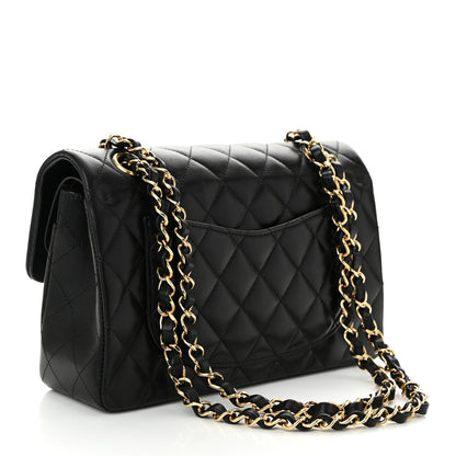 Chanel Lambskin Quilted Small Double Flap Black 3 of 11