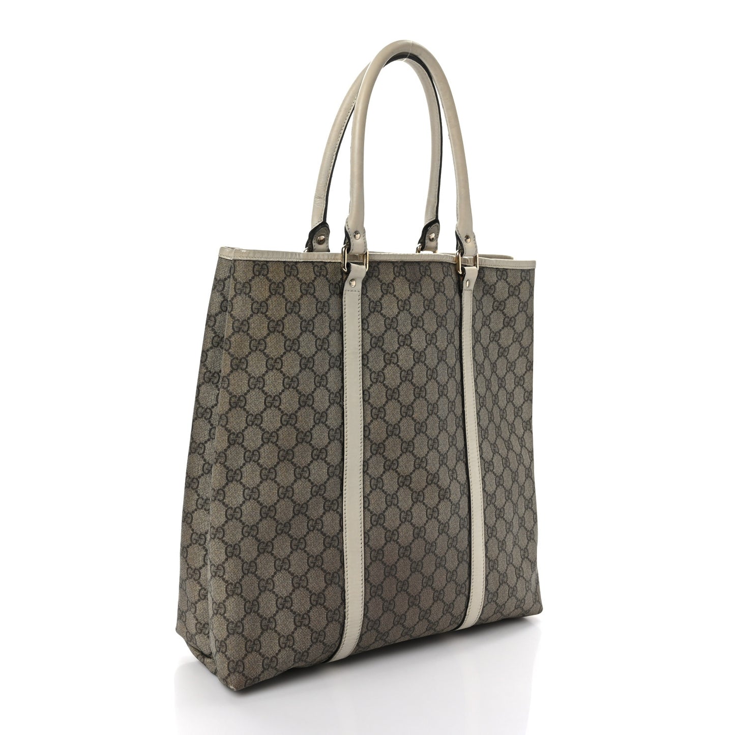 GG Plus Monogram Joy Vertical Tote Off White