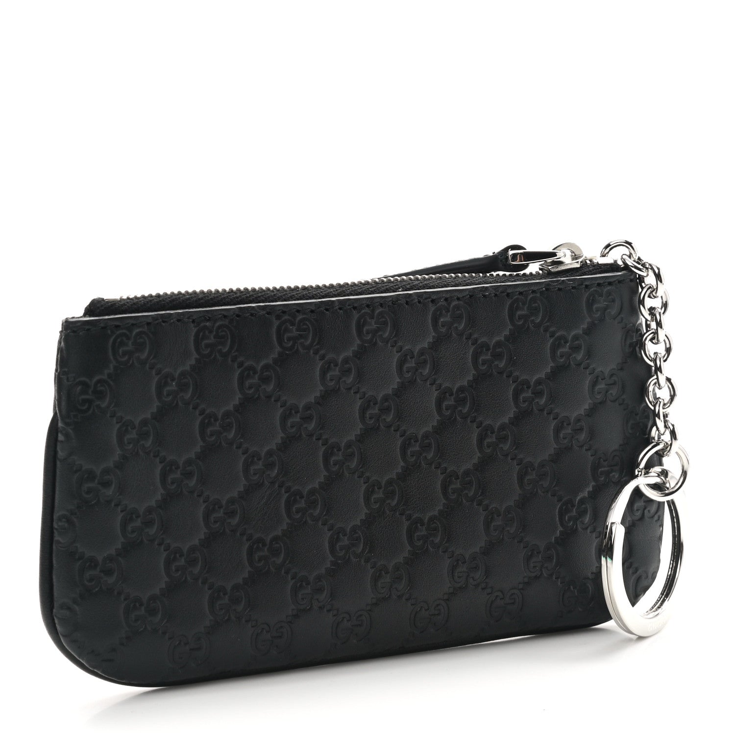 Gucci Microguccissima Key Ring Coin Case Black 3 of 8