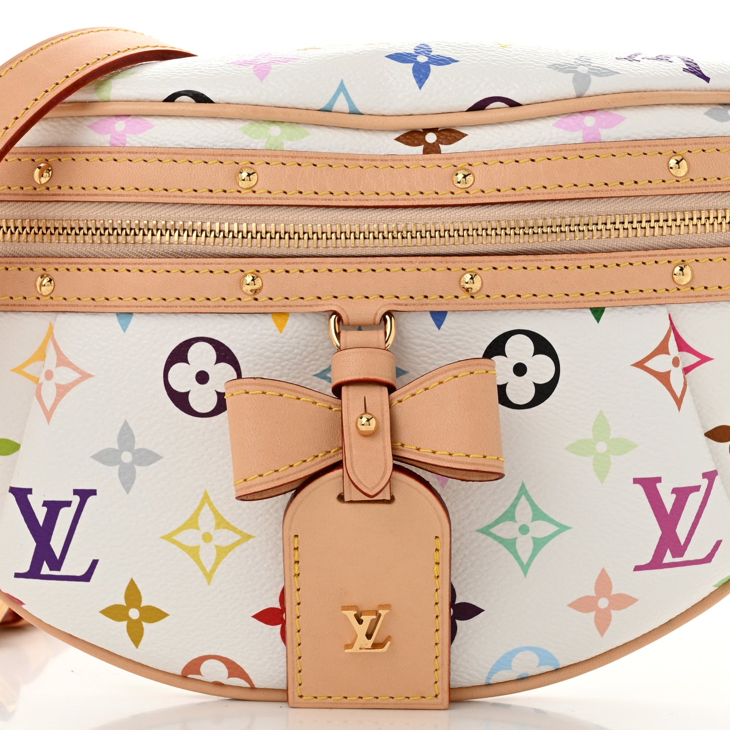 LV X TM Monogram Multicolor High Rise Bumbag White