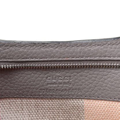 Gucci Calfskin Medium Bamboo Shopper Light Grey 5 of 7