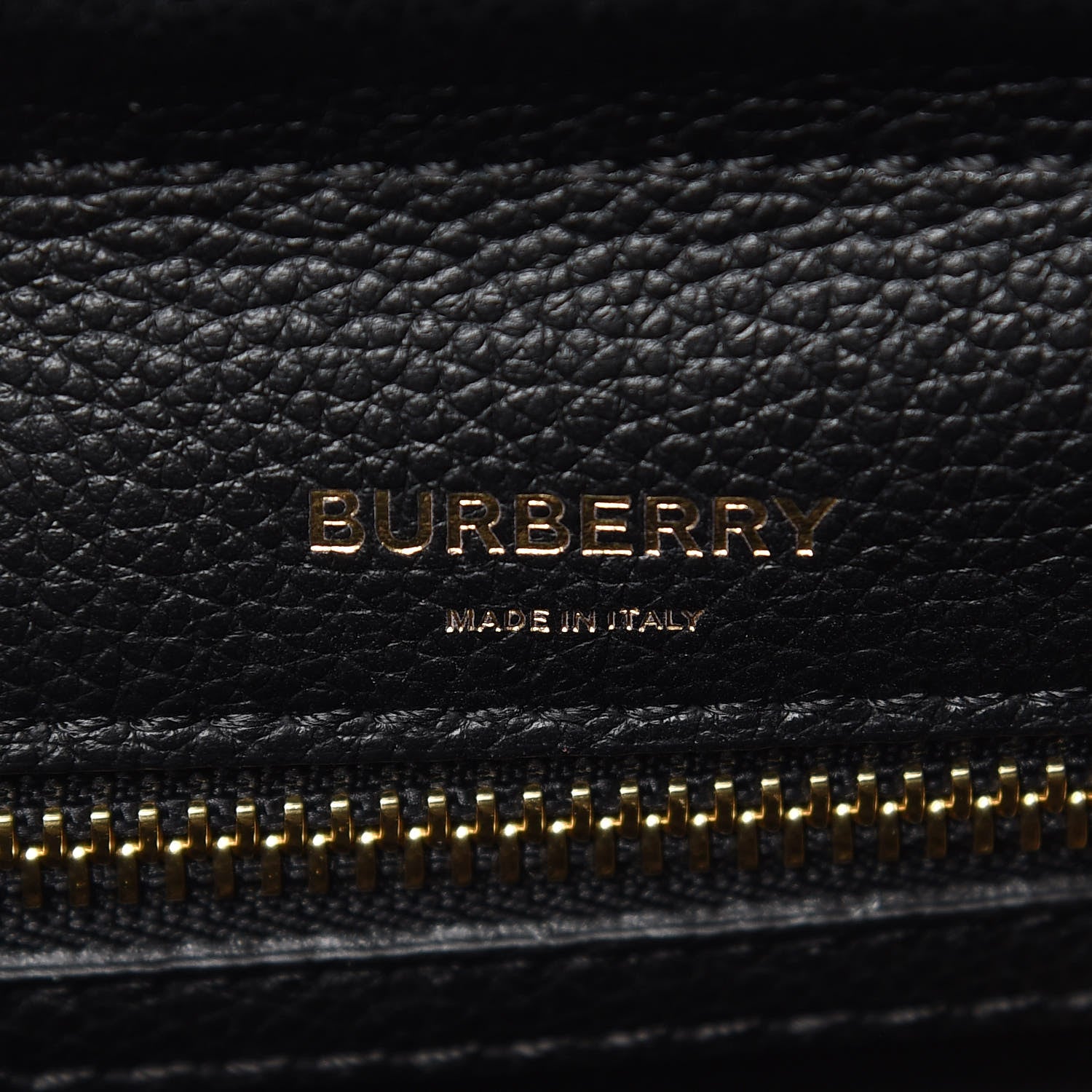 Burberry Grainy Calfskin Small Title Bag Black 7 of 9
