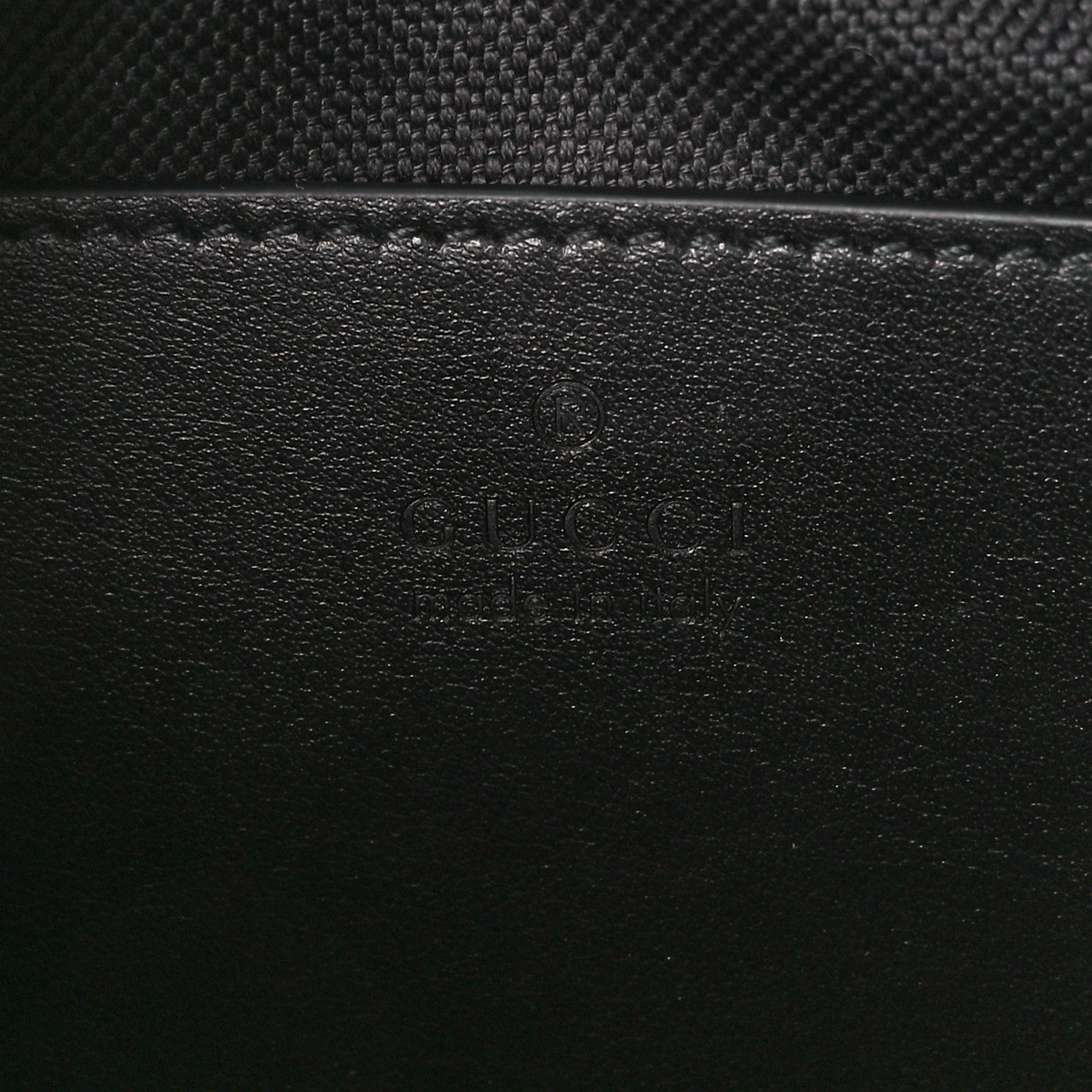 Gucci Calfskin Matelasse Monochrome Mini GG Marmont Chain Shoulder Bag Black 6 of 11