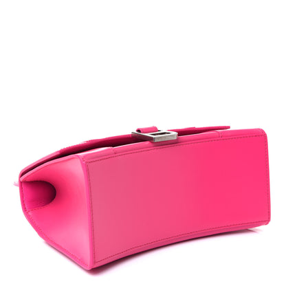Balenciaga Shiny Box Calfskin Small Hourglass Top Handle Bag Acid Fuchsia 5 of 11
