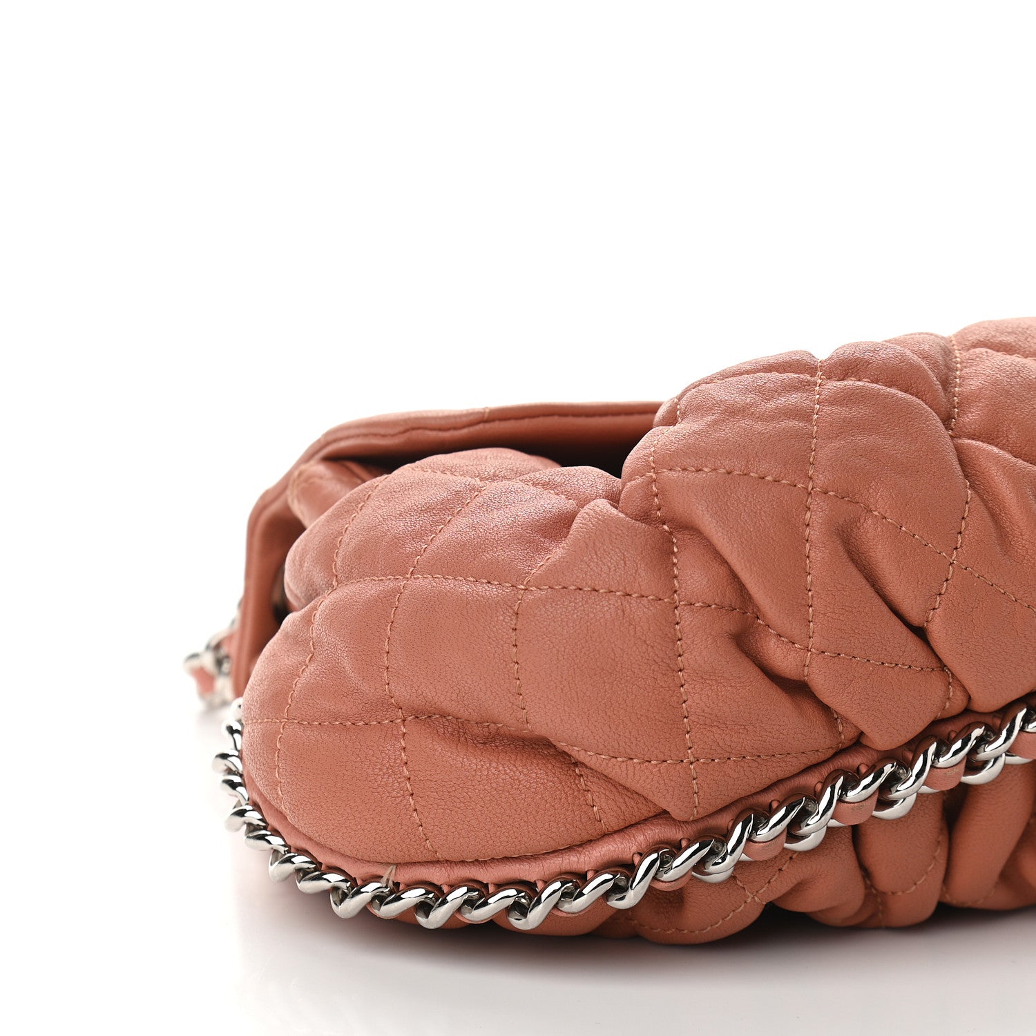 Chanel Washed Lambskin Quilted Medium Chain Around Flap Pink 7 of 8