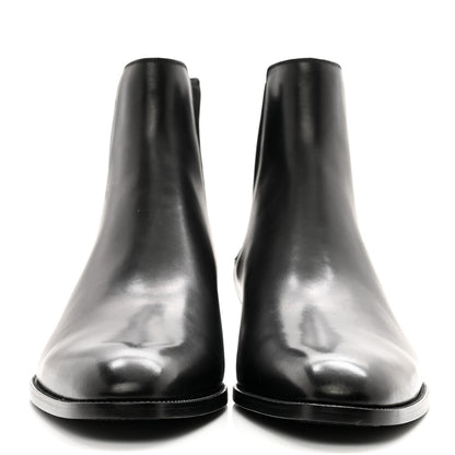 Saint Laurent Calfskin Mens Wyatt Chelsea Boots 45.5 Black 2 of 7