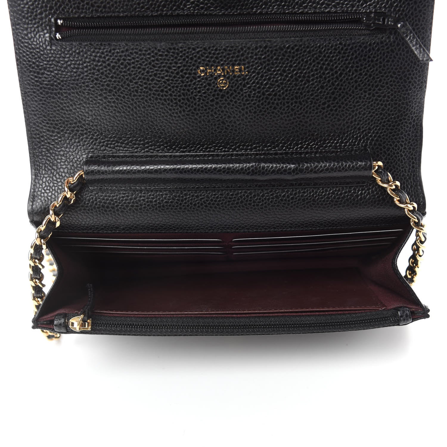 Chanel Caviar Quilted Wallet On Chain WOC Black 5 of 14