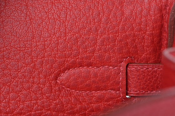 Buffle Skipper Birkin 35 Rouge Casaque