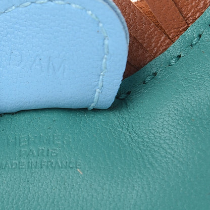 Hermes Milo Lambskin Grigri Rodeo Horse Bag Charm PM Vert Verone Gold Celeste 3 of 4