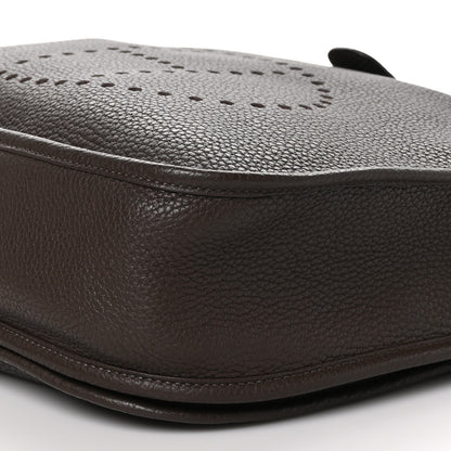 Hermes Taurillon Clemence Evelyne III GM Chocolate 9 of 9