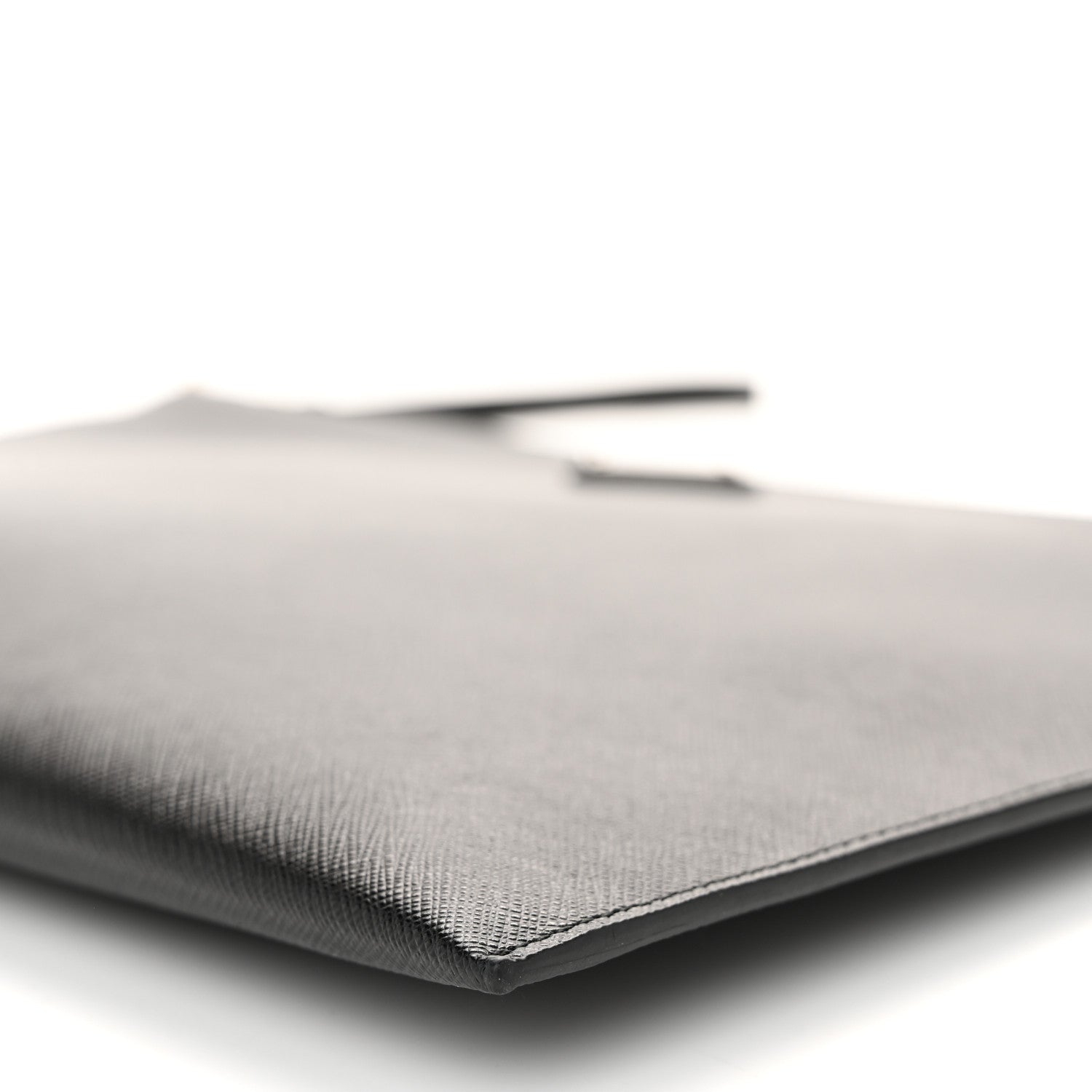 Prada Saffiano Flat Wristlet Pouch Black 9 of 10