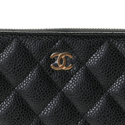 Chanel Caviar Quilted Large Gusset Zip Around Wallet Black 2 of 11