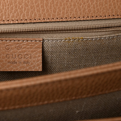 Gucci Dollar Calfskin Interlocking G Shoulder Bag Camelia 6 of 10