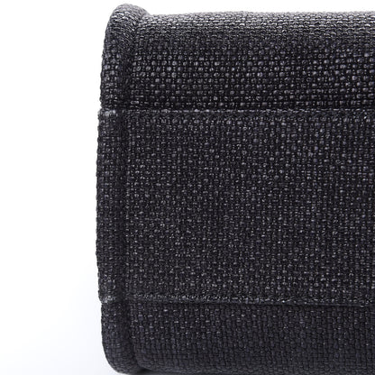 Chanel Woven Straw Raffia Small Deauville Tote Black 14 of 14