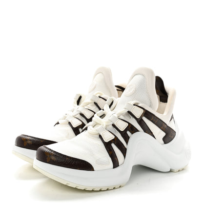 Louis Vuitton Patent Monogram LV Archlight Sneakers 38.5 White 3 of 11
