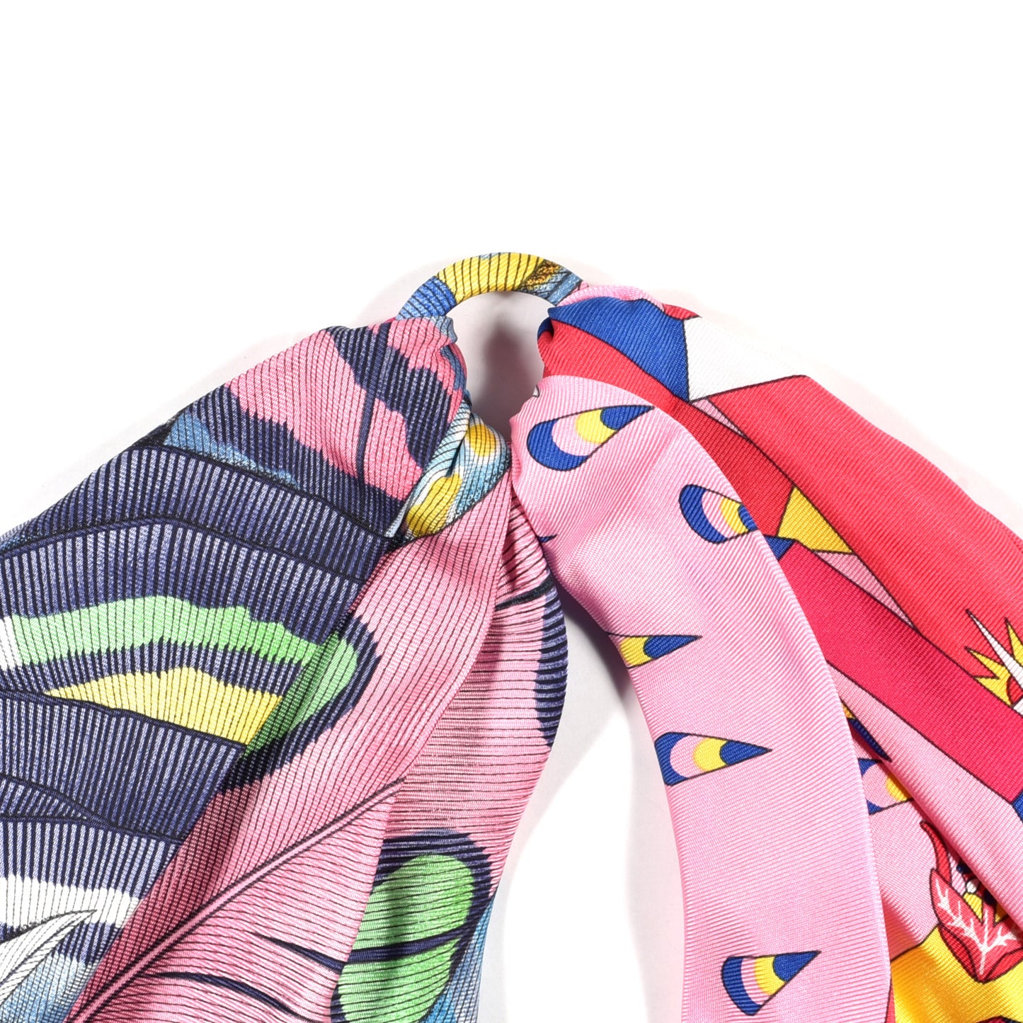 Silk Ring Scarf Rose