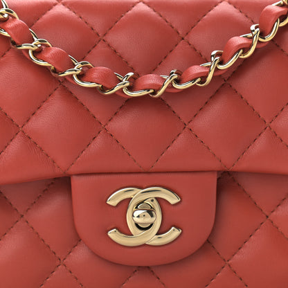 Chanel Lambskin Quilted Mini Rectangular Flap Brown 8 of 12