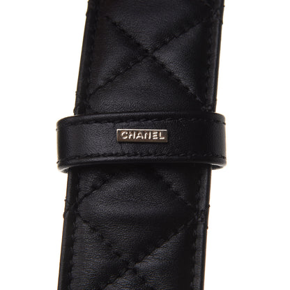 Chanel Calfskin Quilted CC Chain Belt 85 Black 6 of 8