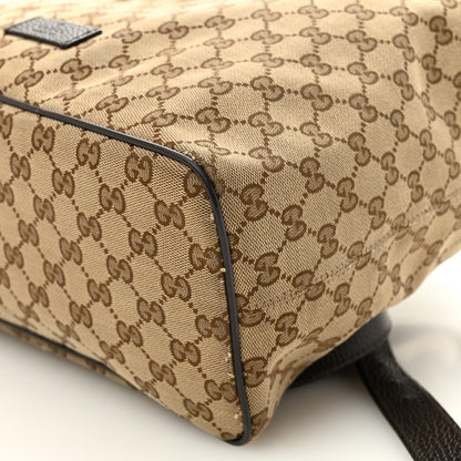 Gucci Monogram Dollar Calfskin O Drawstring Backpack Beige Ebony Testa di Moro Dark Chocolate 10 of 10