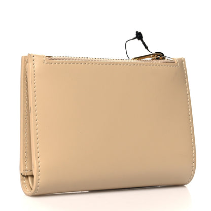 Saint Laurent Calfskin Monogram Bi-Fold Zipped Wallet Nude Powder 3 of 9