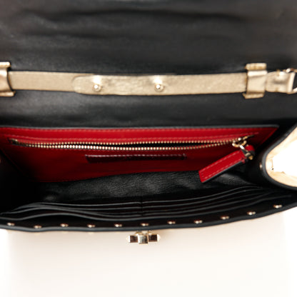 Valentino Garavani Metallic Nappa Rockstud Spike Wallet on Chain 5 of 10