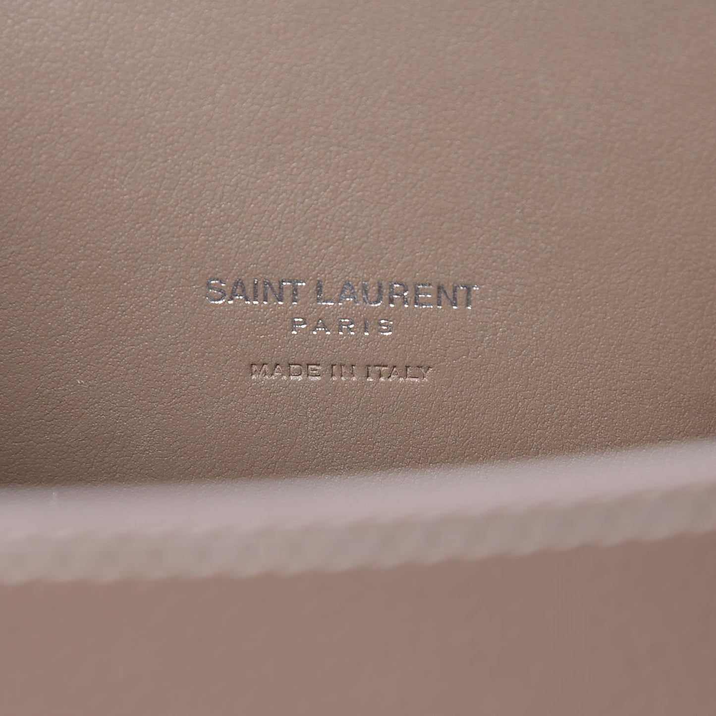 Grained Calfskin Topstich Baby Sac De Jour Taupe