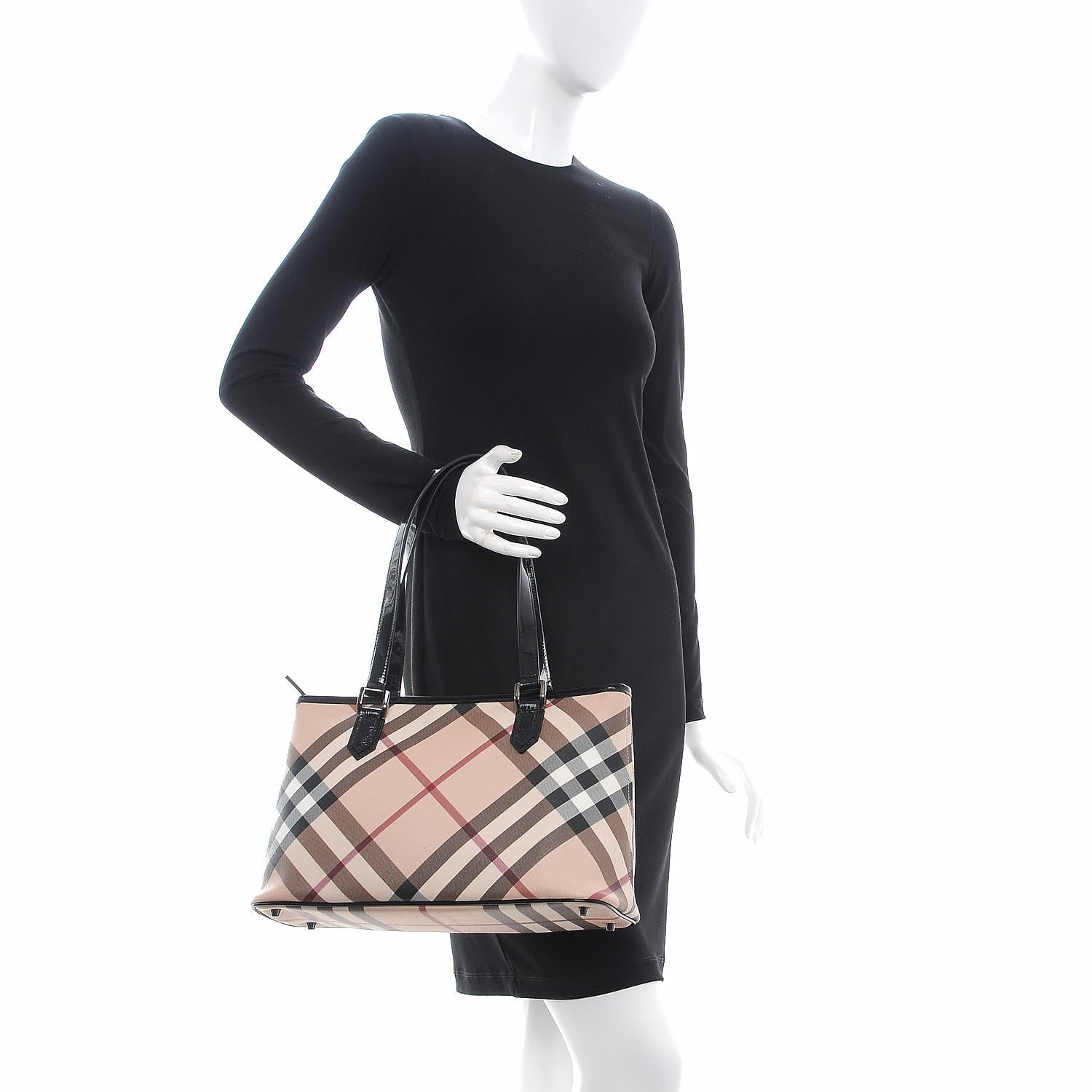 Burberry Supernova Check Regent Tote Black 2 of 18