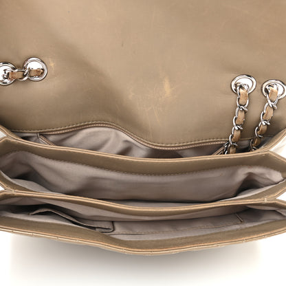 Chanel Patent Quilted 3 Jumbo Flap Light Brown 4 of 14