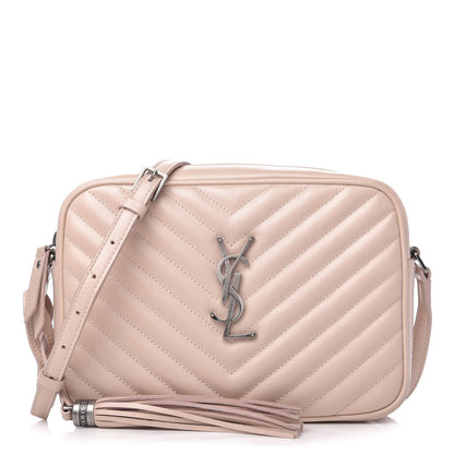 Saint Laurent Calfskin Matelasse Monogram Lou Camera Bag Marble Pink 1 of 10