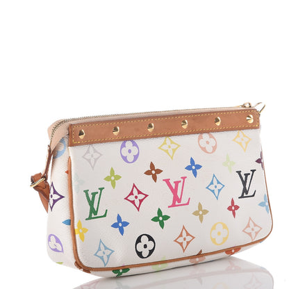 Louis Vuitton Monogram Multicolor Pochette Accessories White 3 of 7