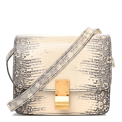 Celine Lizard Small Classic Box Flap Bag Natural 1 of 12