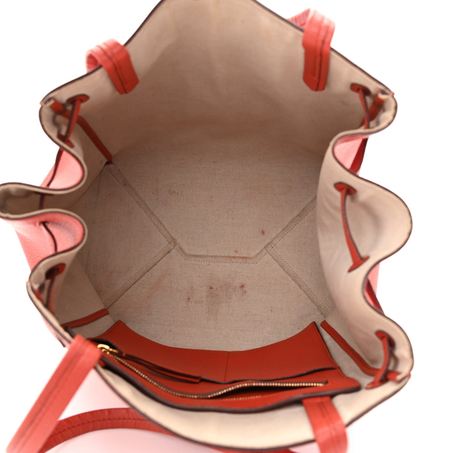 Soft Grained Calfskin Small Belt Cabas Phantom Brick