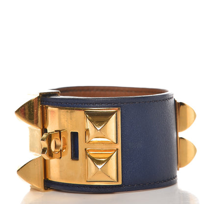 Hermes Swift Collier De Chien CDC Bracelet L Bleu 3 of 9