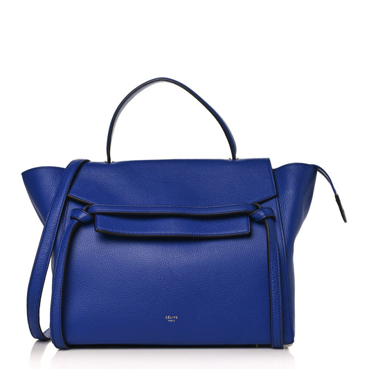 Grained Calfskin Mini Belt Bag Indigo