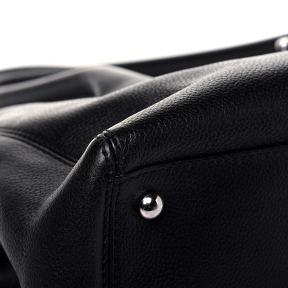 Chanel Calfskin Small Cerf Executive Shopper Tote Black 14 of 22