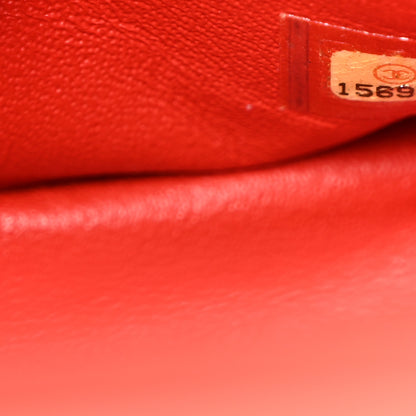 Chanel Lambskin Quilted Maxi Double Flap Red 18 of 43