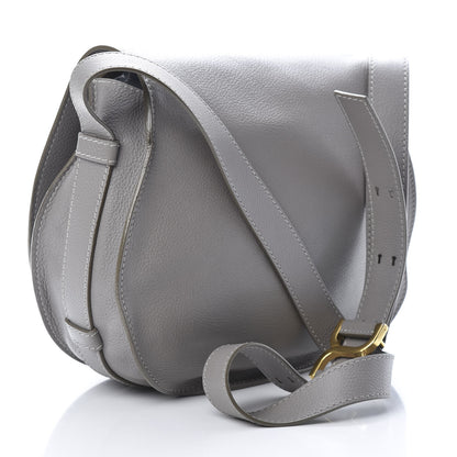 Chloe Calfskin Medium Marcie Round Crossbody Bag Cashmere Grey 3 of 18