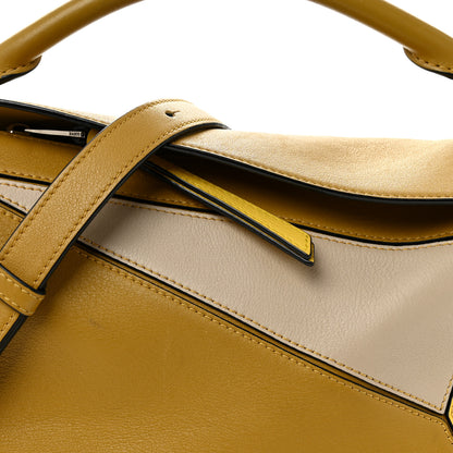 Loewe Grained Calfskin Small Puzzle Bag Ocre Yellow 8 of 13
