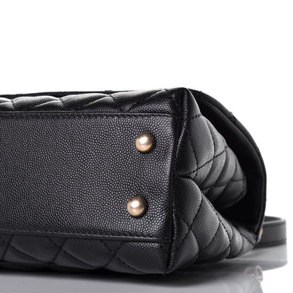 Chanel Caviar Quilted Mini Coco Handle Flap Black 10 of 11