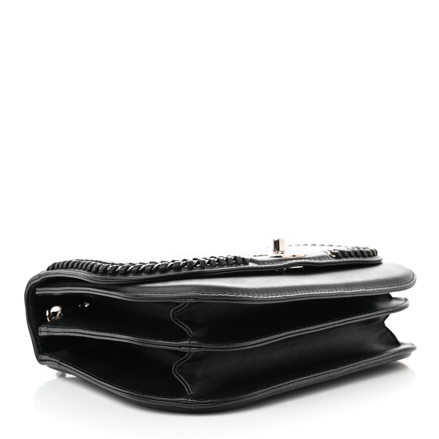 Chanel Calfskin Braided Small Chic Flap Black 4 of 10