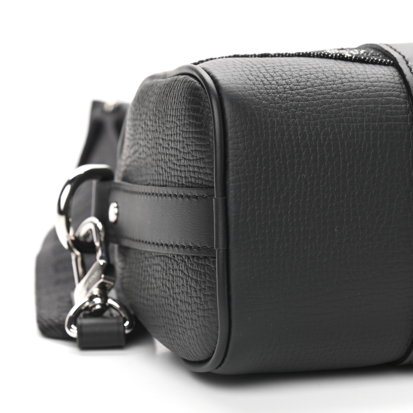 X NIGO Taurillon Monogram Denim Drip Keepall XS Black
