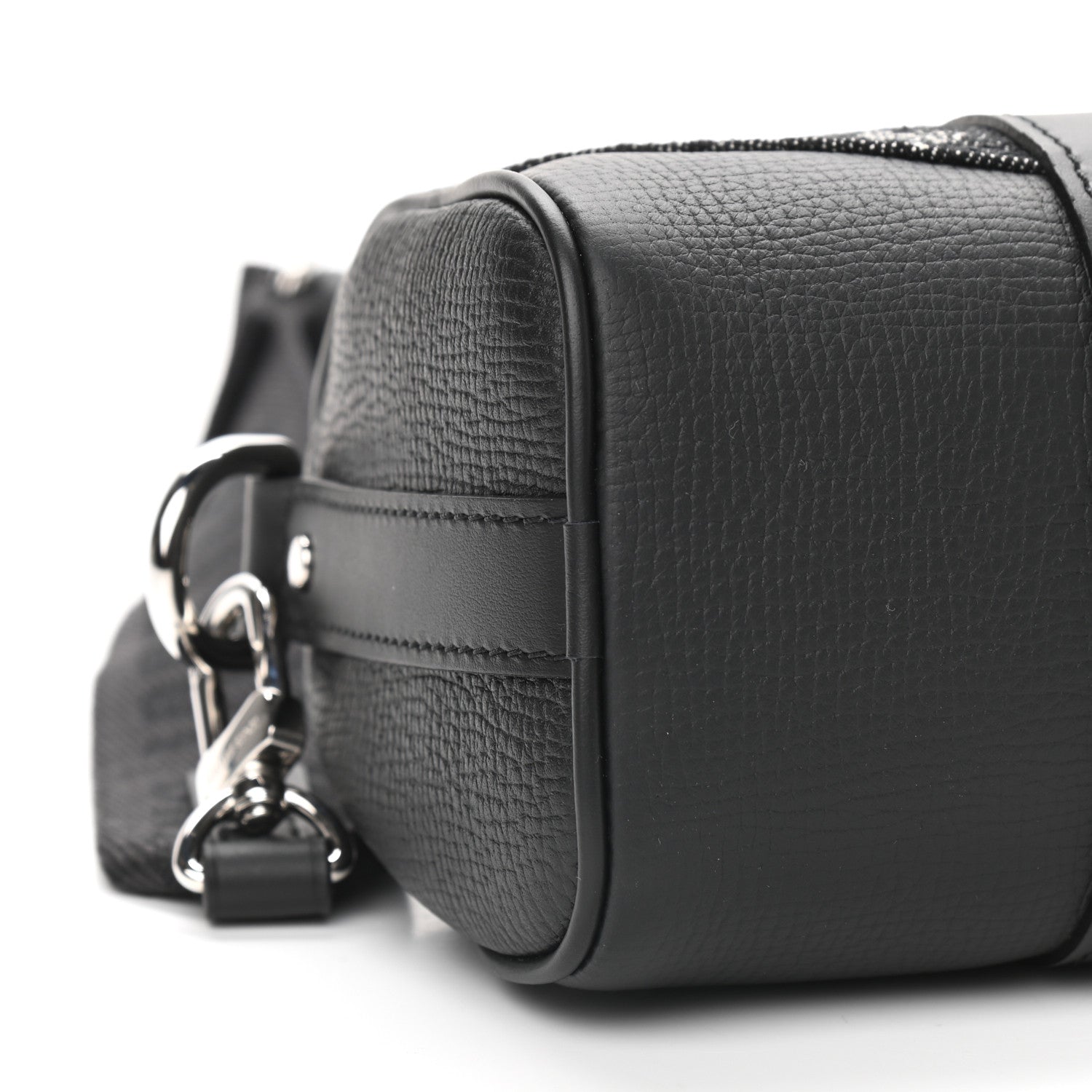 Louis Vuitton X NIGO Taurillon Monogram Denim Drip Keepall XS Black 7 of 8