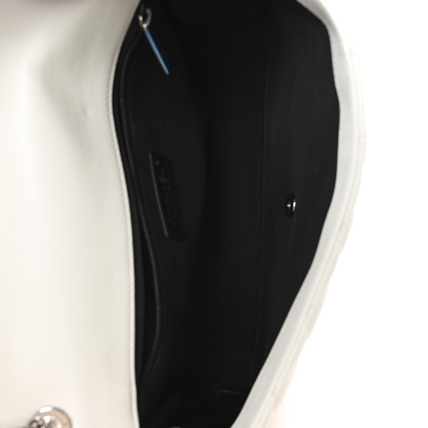 Lambskin Quilted Jumbo Cuba Color Flap White Multicolor