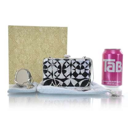 Judith Leiber Swarovski Crystal Minaudiere Clutch 1 of 6