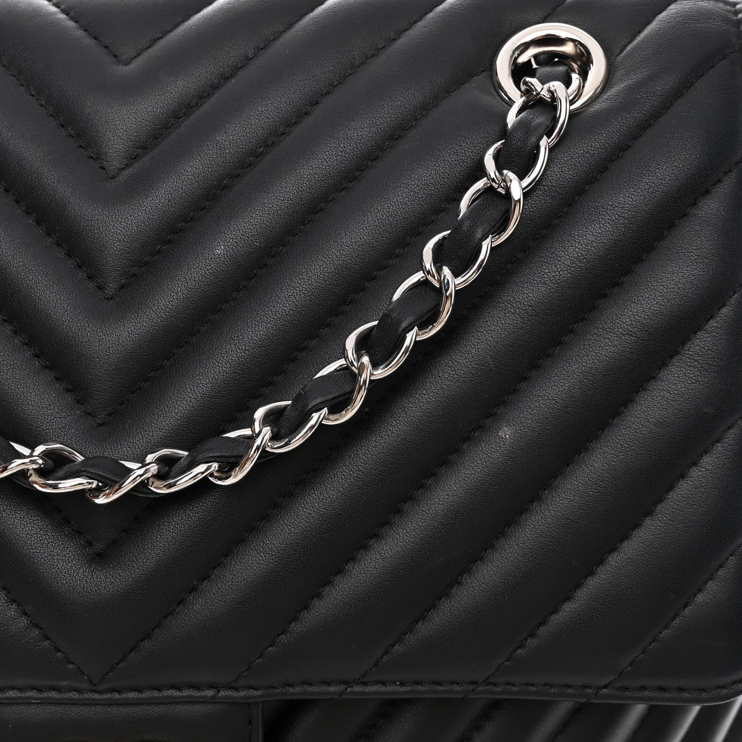Chanel Calfskin Chevron Quilted Large Urban Spirit Backpack Black 13 of 13