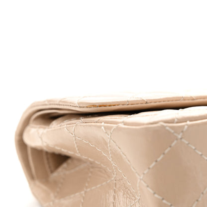 Chanel Patent Distressed Calfskin Quilted 2.55 Reissue 225 Flap Beige 12 of 13