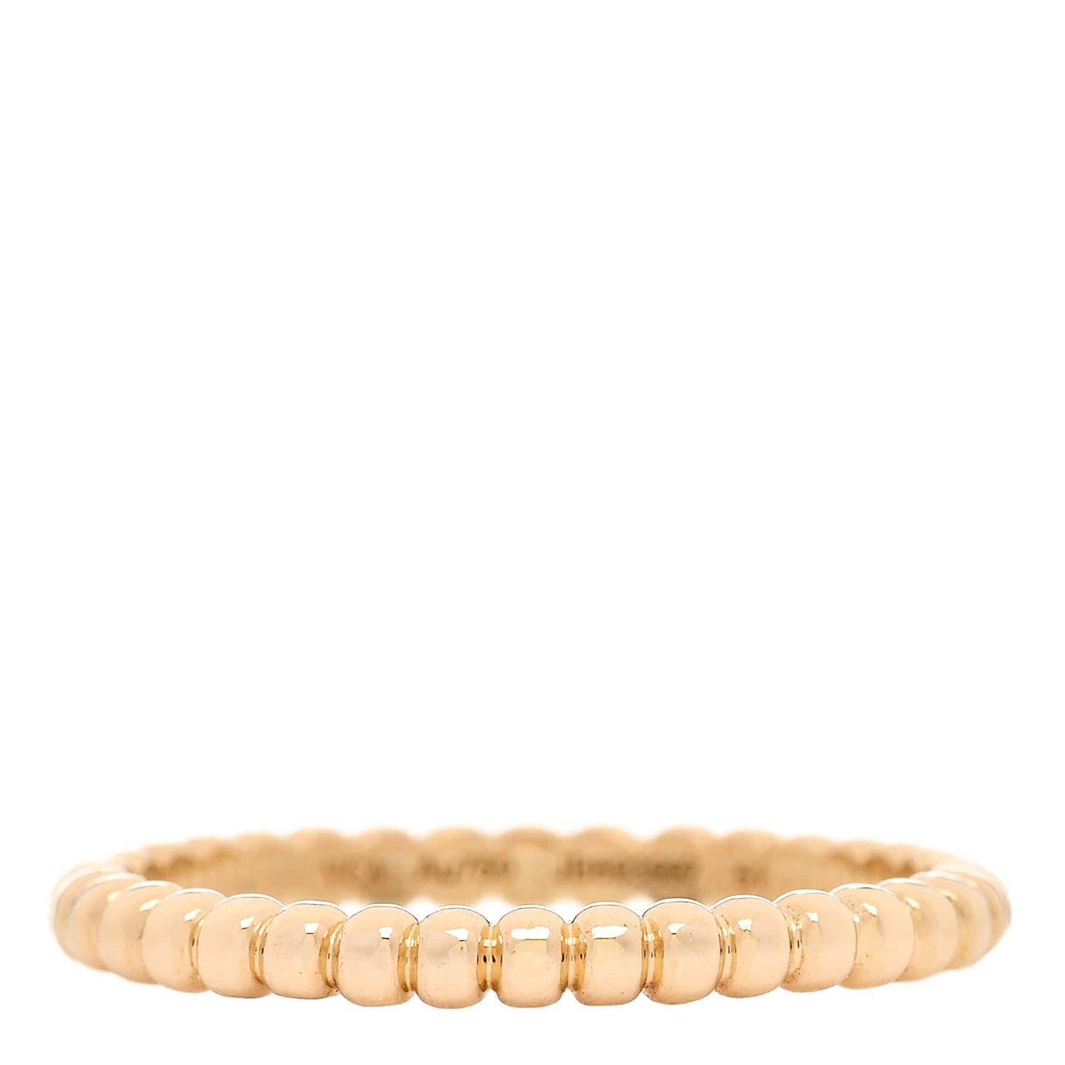 Van Cleef & Arpels 18K Yellow Gold Small Perlee Ring 51 5.75 1 of 5
