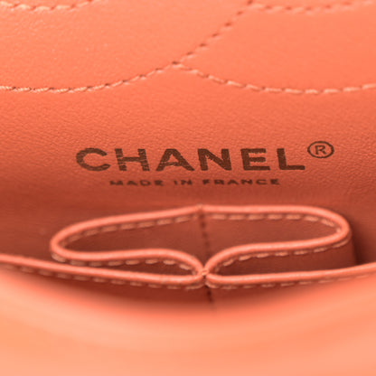 Chanel Calfskin Chevron Quilted 2.55 Reissue 225 Flap Orange 6 of 10